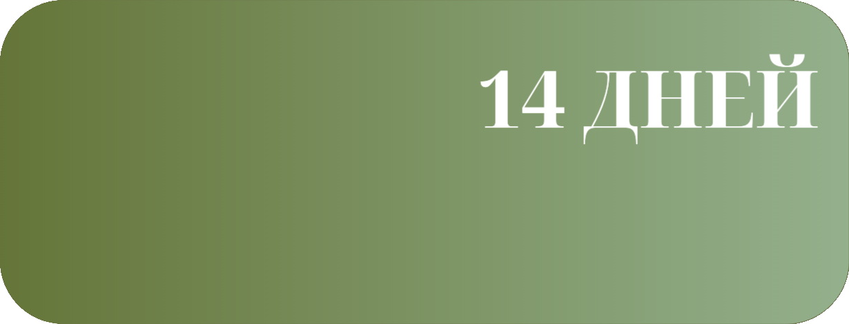 Результат через 14 дней схема